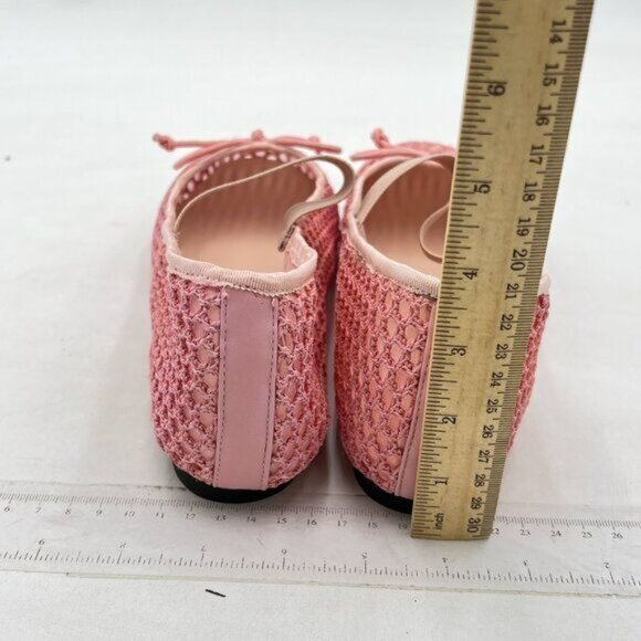 Miss left Pink Braid Girls Adorable Round Toe Mary Jane Flats Bowknots Shoes - Picture 6 of 8